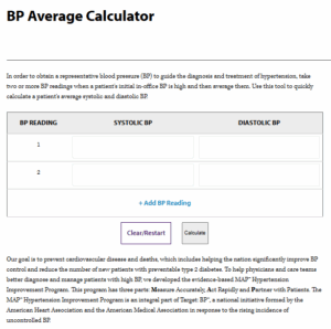 BP Average Calculator – SMBP – Target:BP