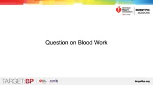 Question on blood work