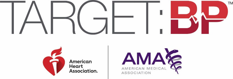 Target: BP, American Heart Association and American Medical Association logos